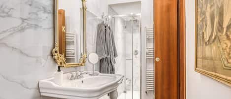 Shower, hair dryer