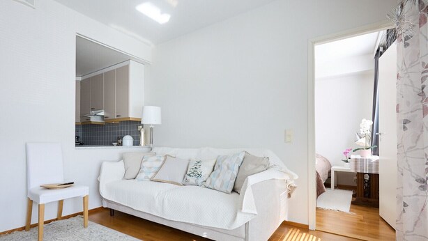 Living area - Bright 1BR Apt in Central Raisio | Balcony & Sauna (Raisio)