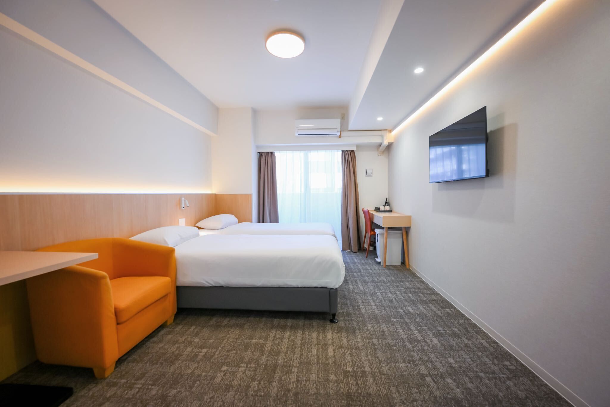 Comfort Twin Room, Balcony, City View | Down comforters, desk, blackout drapes, iron/ironing board