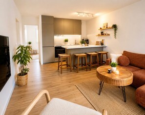 Living area - Charming apartment A stay in the heart of the Mediterranean 2 steps from the beaches (La Ciotat)