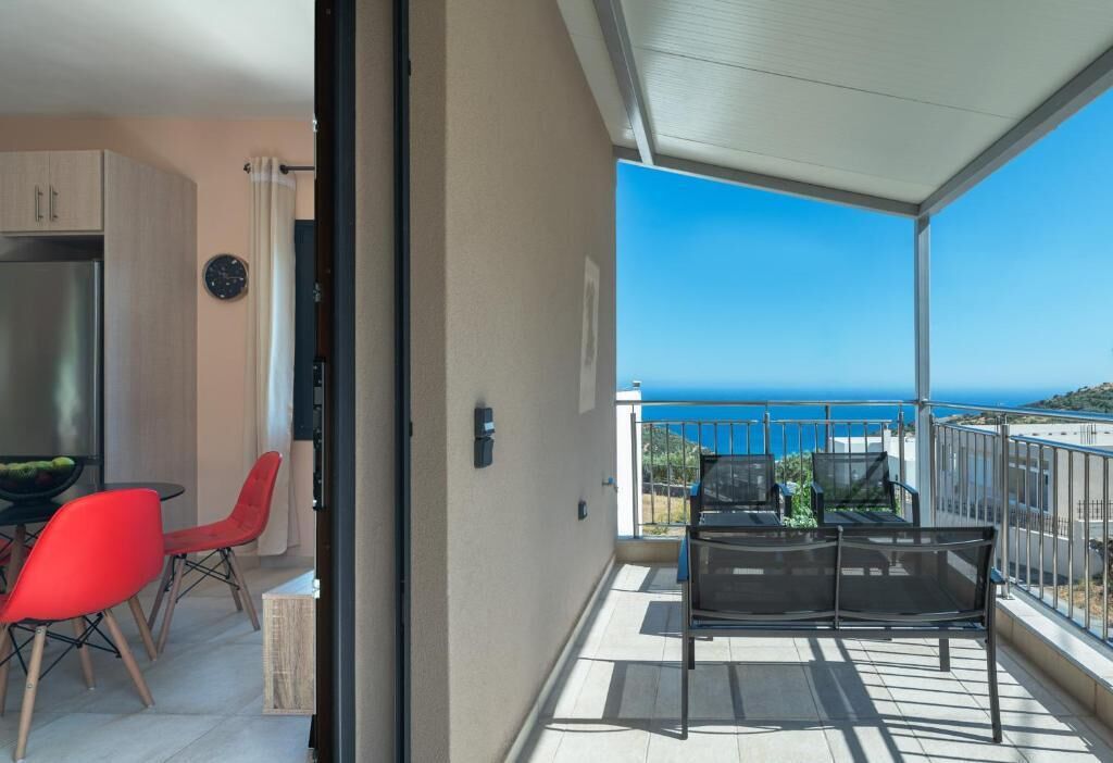 Apartment, Balcony, Sea View | Outdoor dining