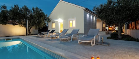 家庭独立别墅, 多间卧室, 双浴室 (Pool House Olive) | 私人游泳池