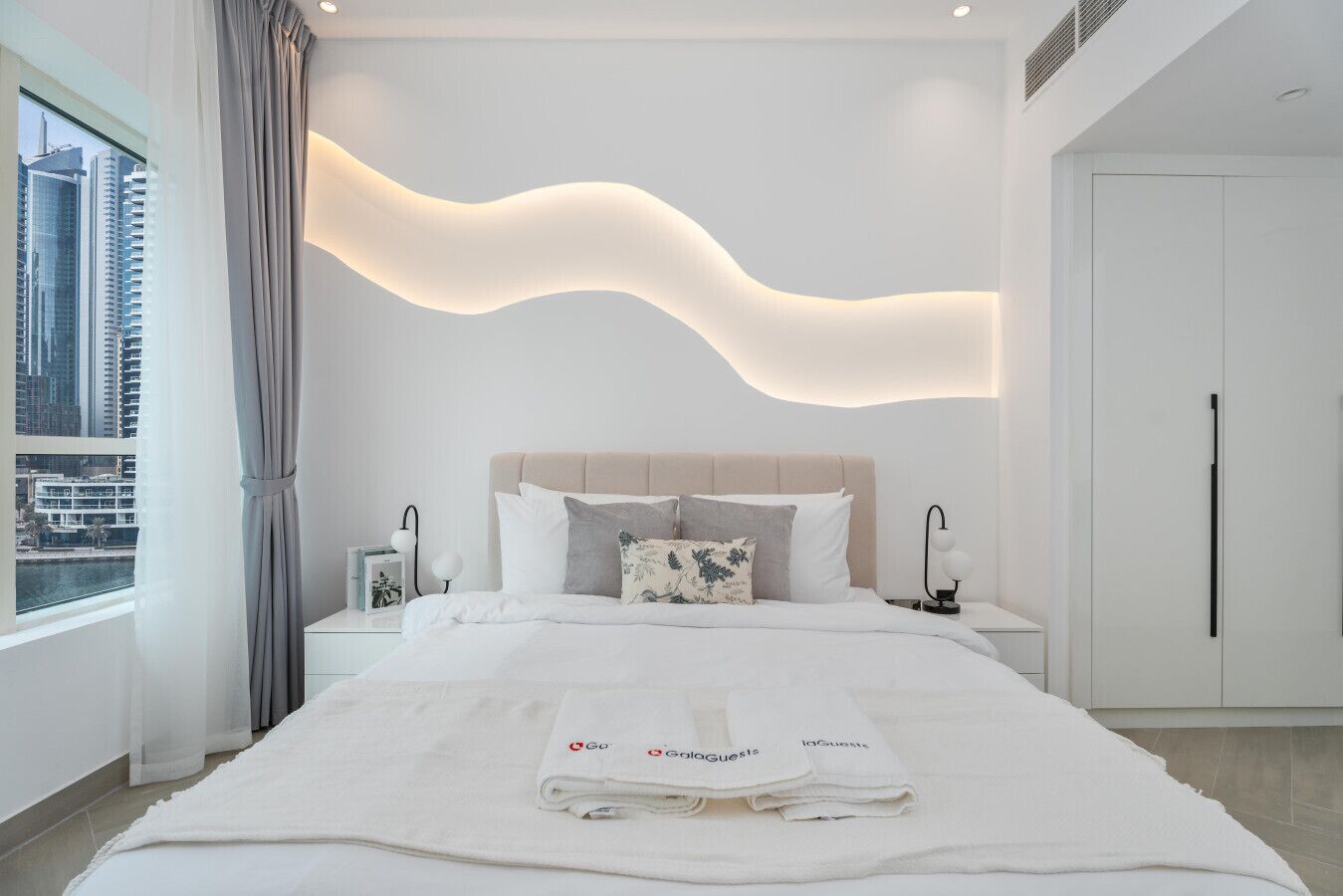 Departamento Premium, 1 habitación, balcón, vista al canal | Ropa de cama de alta calidad y edredón 