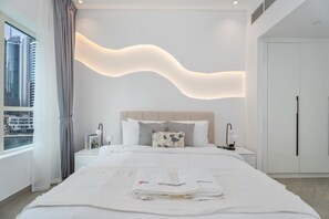 Departamento Premium, 1 habitación, balcón, vista al canal | Ropa de cama de alta calidad y edredón 