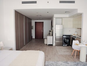公寓, 阳台, 城市景观 | 熨斗/熨衣板、免费 WiFi