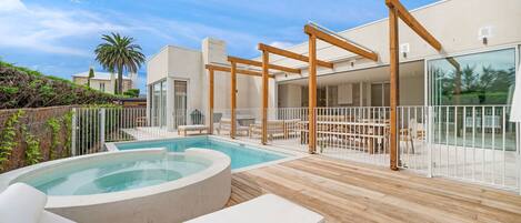A heated pool