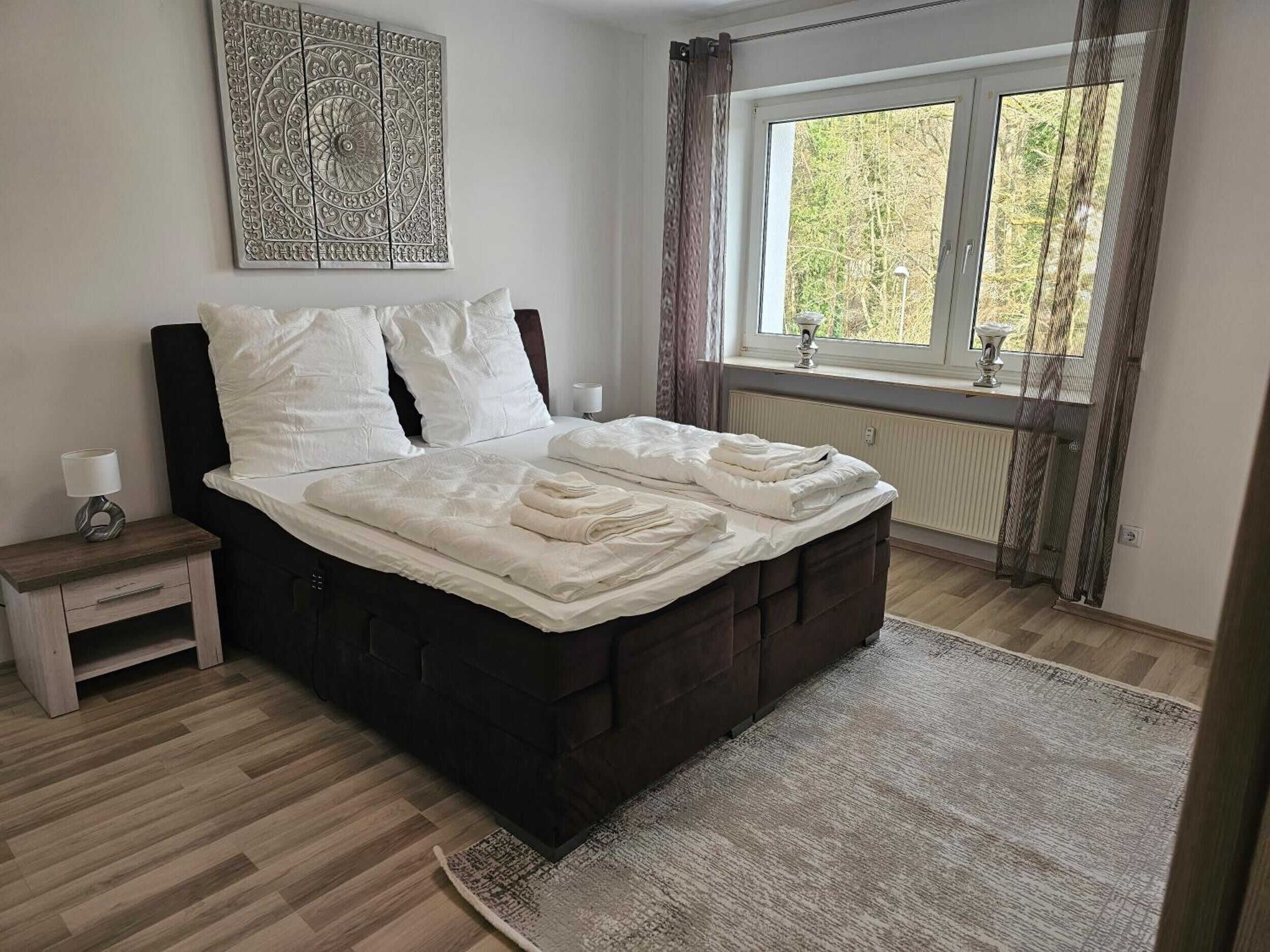 2 slaapkamers, een strijkplank/strijkijzer, wifi, beddengoed