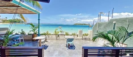 Deluxe Double Room, Balcony, Beach View | Terrace/patio