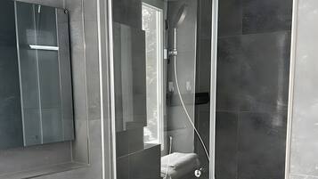Shower, hair dryer