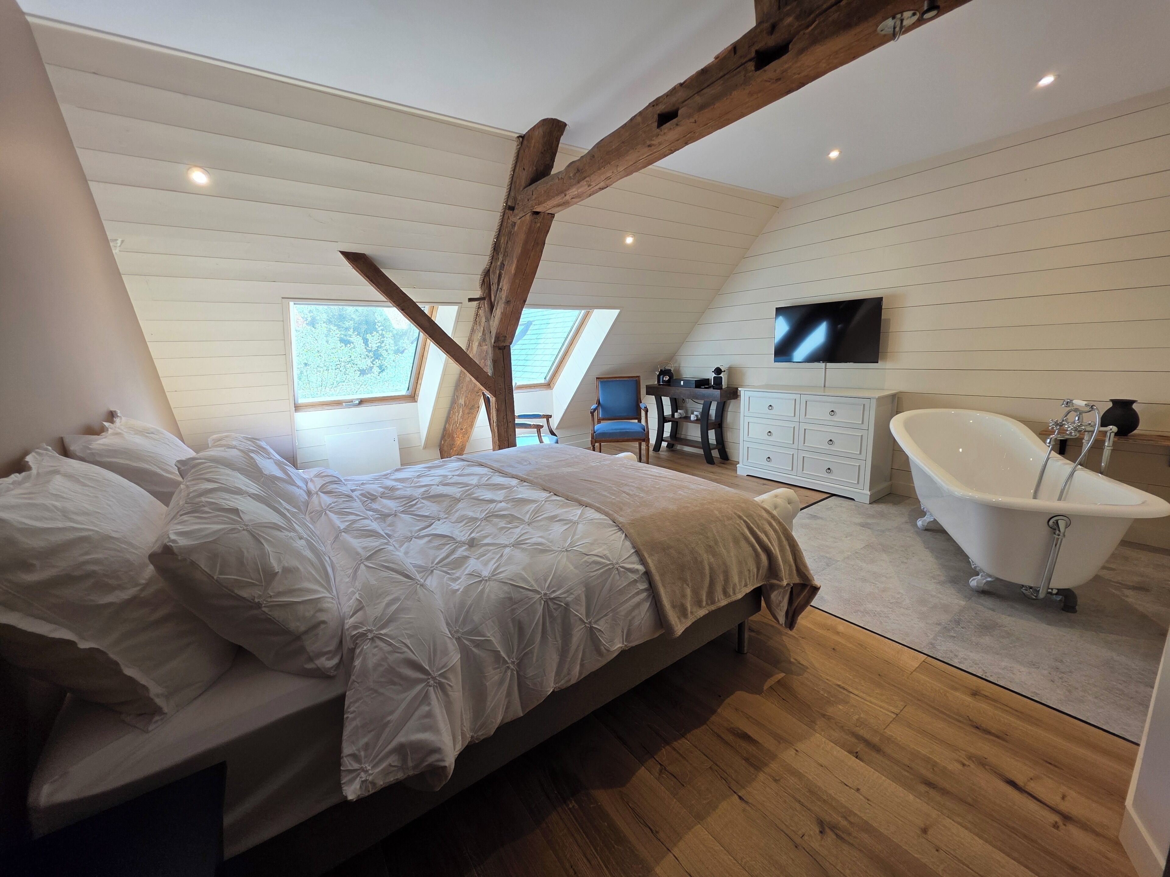 Deluxe dubbelrum - utsikt mot trädgården