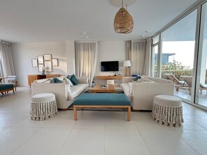 Villa, 5 Bedrooms, Sea View | Living area - Fouka North Coast ST1-15 With Pool (Marsa Matrouh)