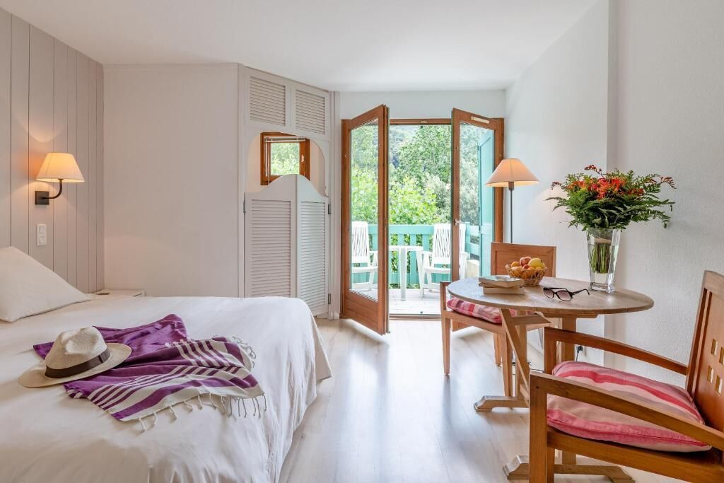 Kahden hengen perushuone, parveke