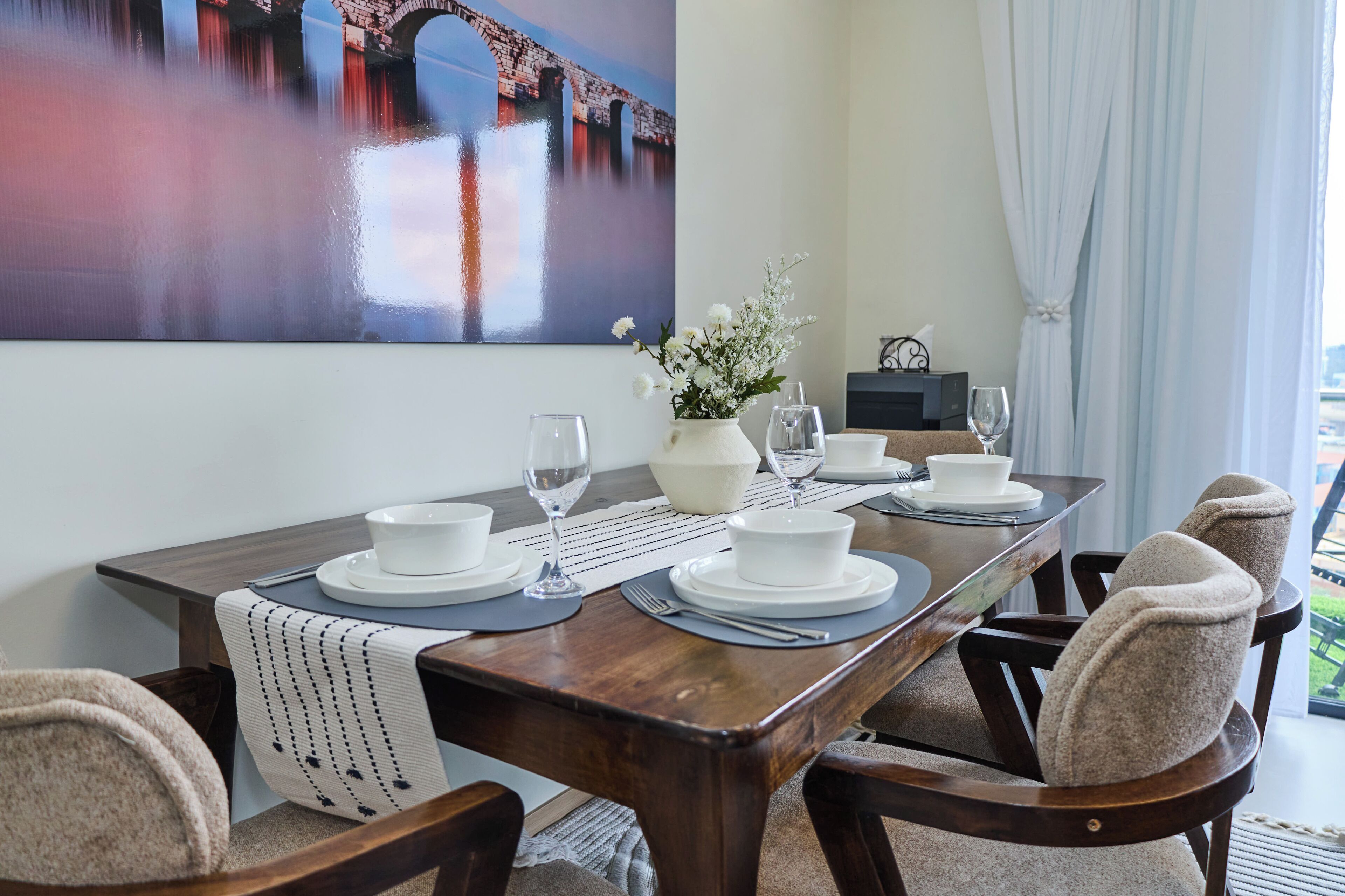 Apartment, 1 Schlafzimmer, Stadtblick | Speisen