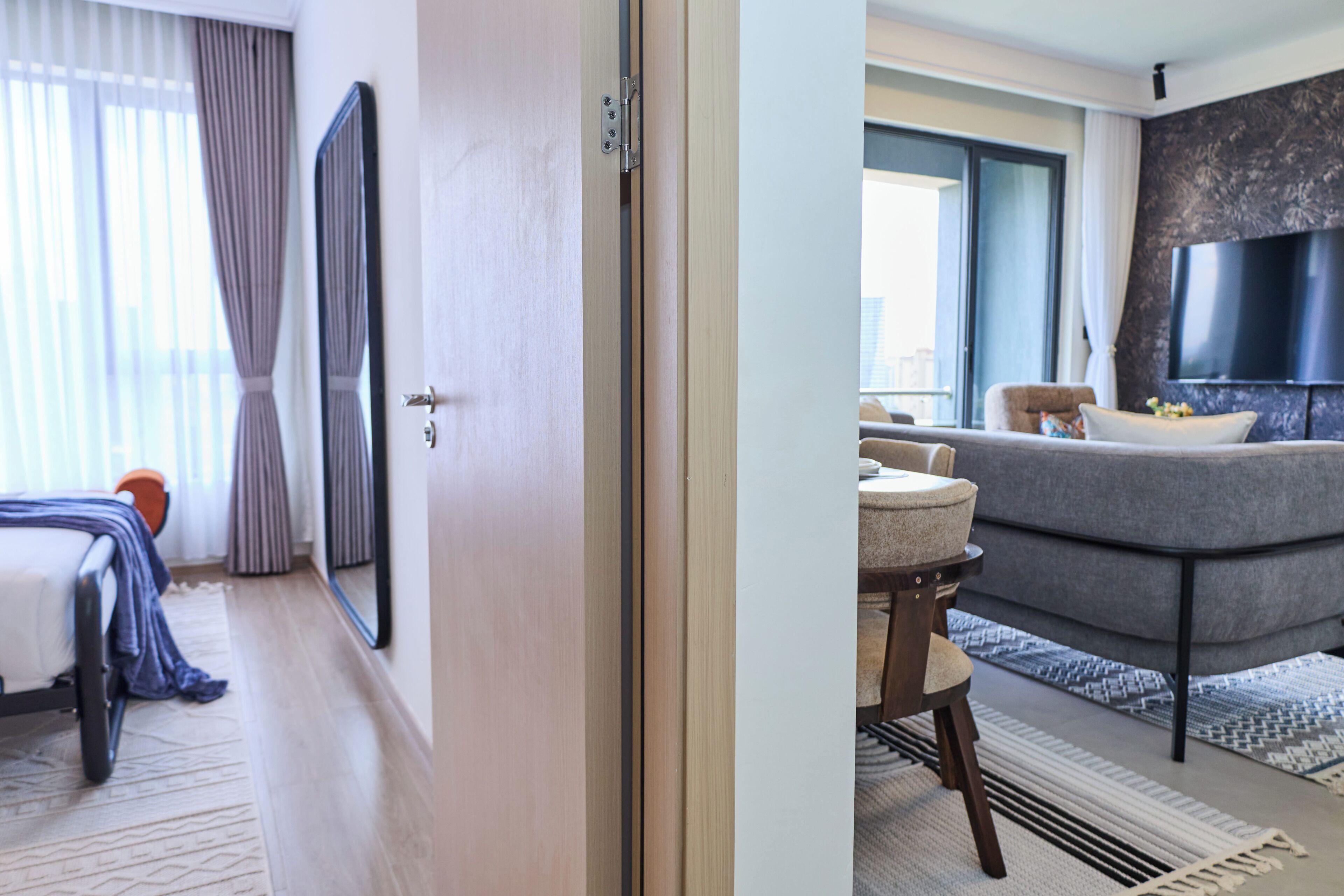 Apartamento, 1 quarto, vista para a cidade | Área de estar