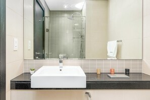 Lägenhet Standard - 1 sovrum - kök - utsikt mot havsviken | Badrum