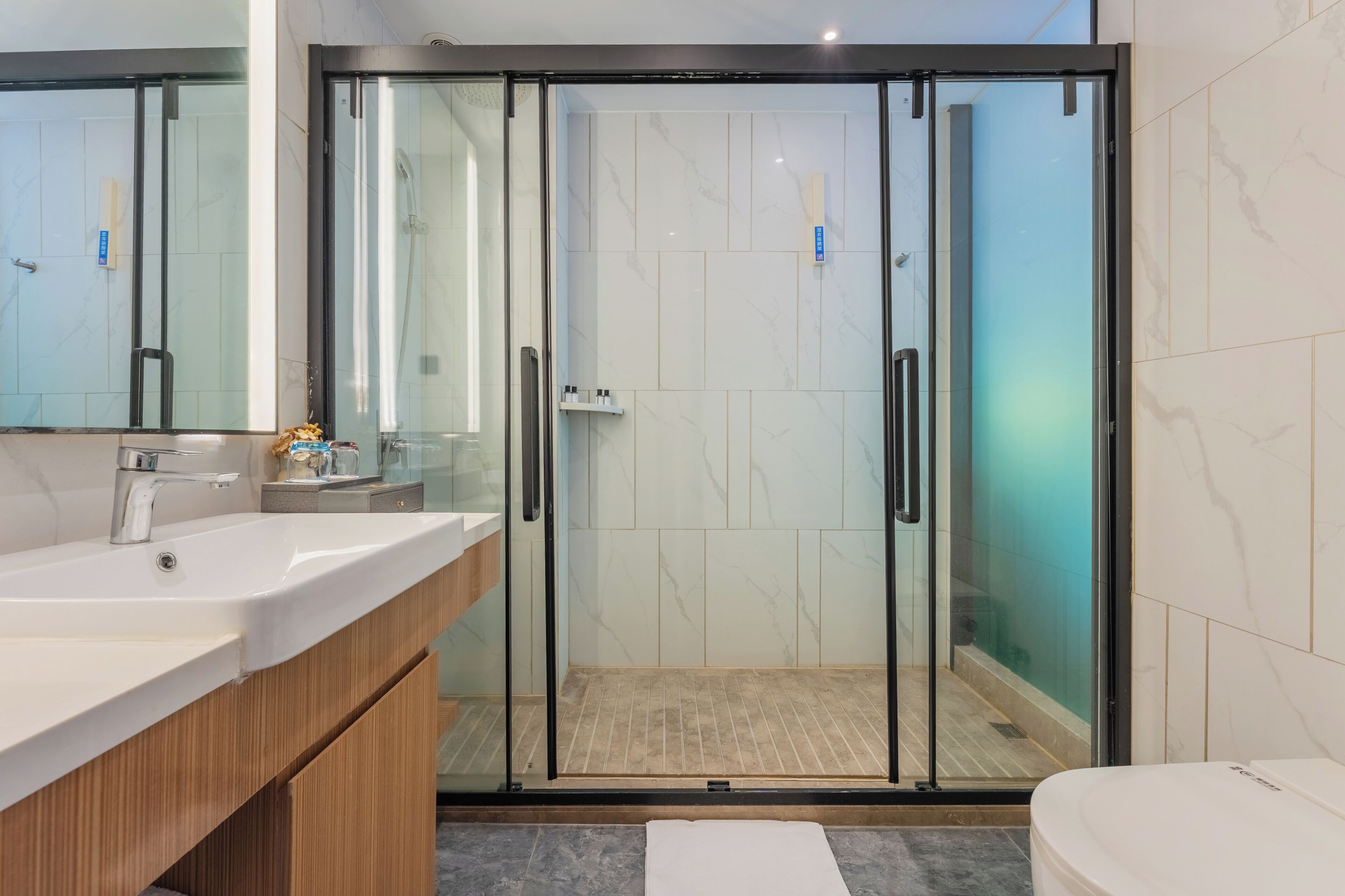Camera Comfort con letto matrimoniale o 2 letti singoli | Bagno | Doccia, asciugacapelli, asciugamani, sapone