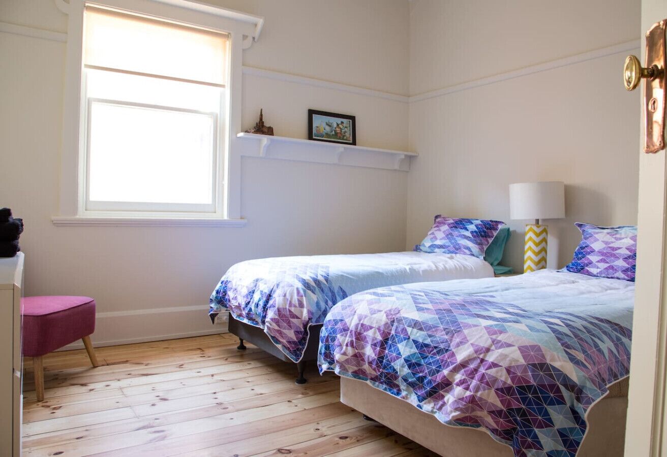 2 bedrooms, desk, iron/ironing board, travel cot
