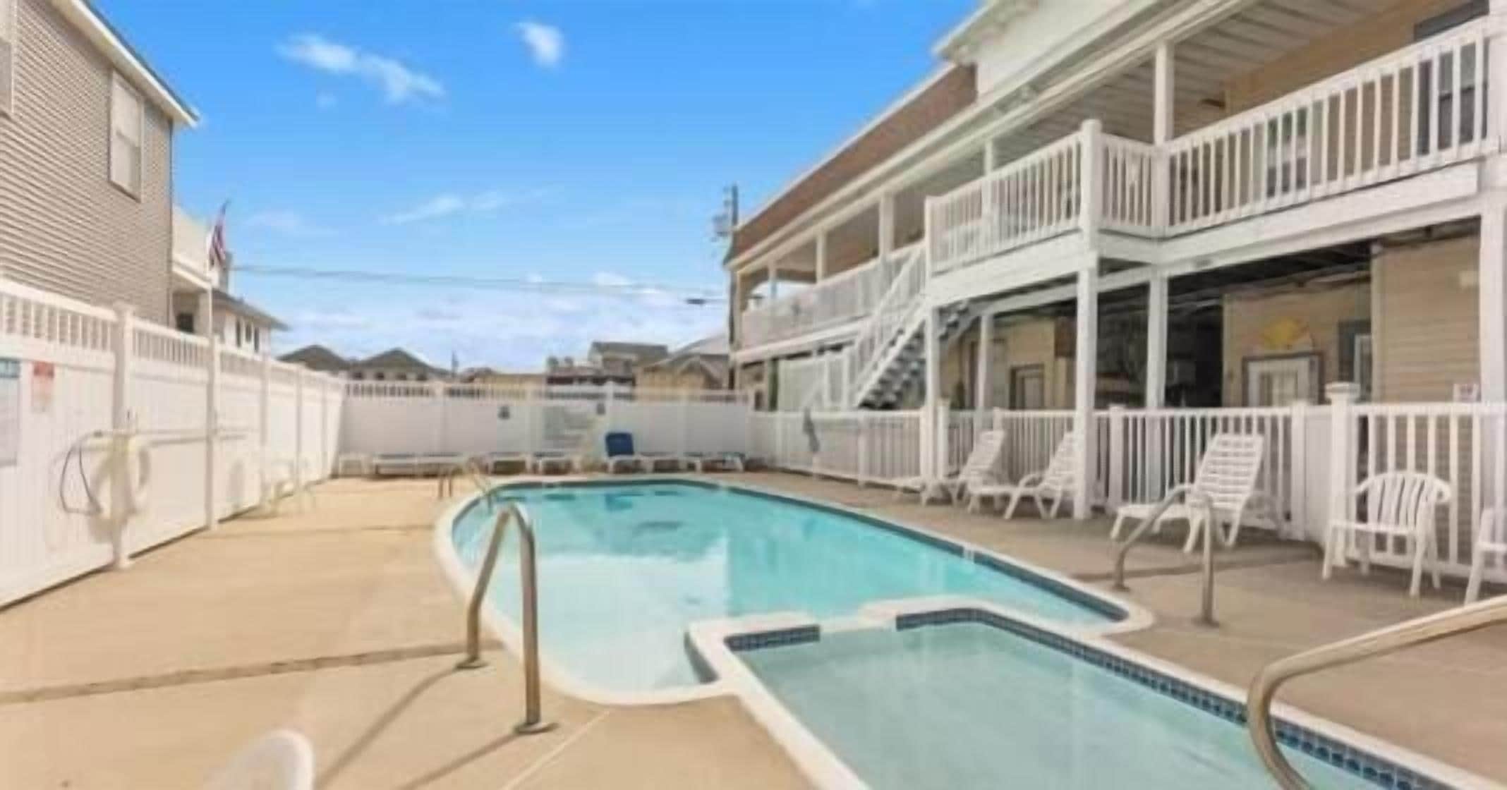 A heated pool