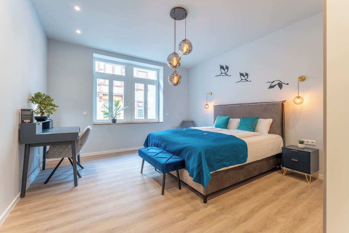 Comfort Apartment, 2 Bedrooms, Terrace, Courtyard View | Laptop workspace, iron/ironing board, free WiFi, bed sheets