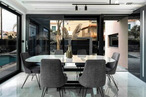 Dining - Villa Musafir with a private pool and jacuzzi (Kokkini Hani)