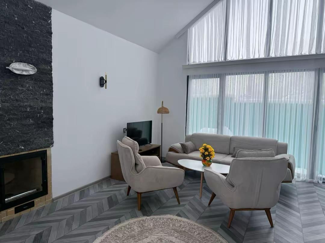 Bungalow Exclusive, vista montagna | Area soggiorno