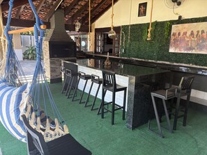 Bar (on property) - Luxury Mansion in Barra / Sleeps 50 + Events, Gated Community + 24-hour Security (Rio de Janeiro)
