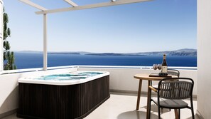 Villa, vistas al mar | Restaurante al aire libre