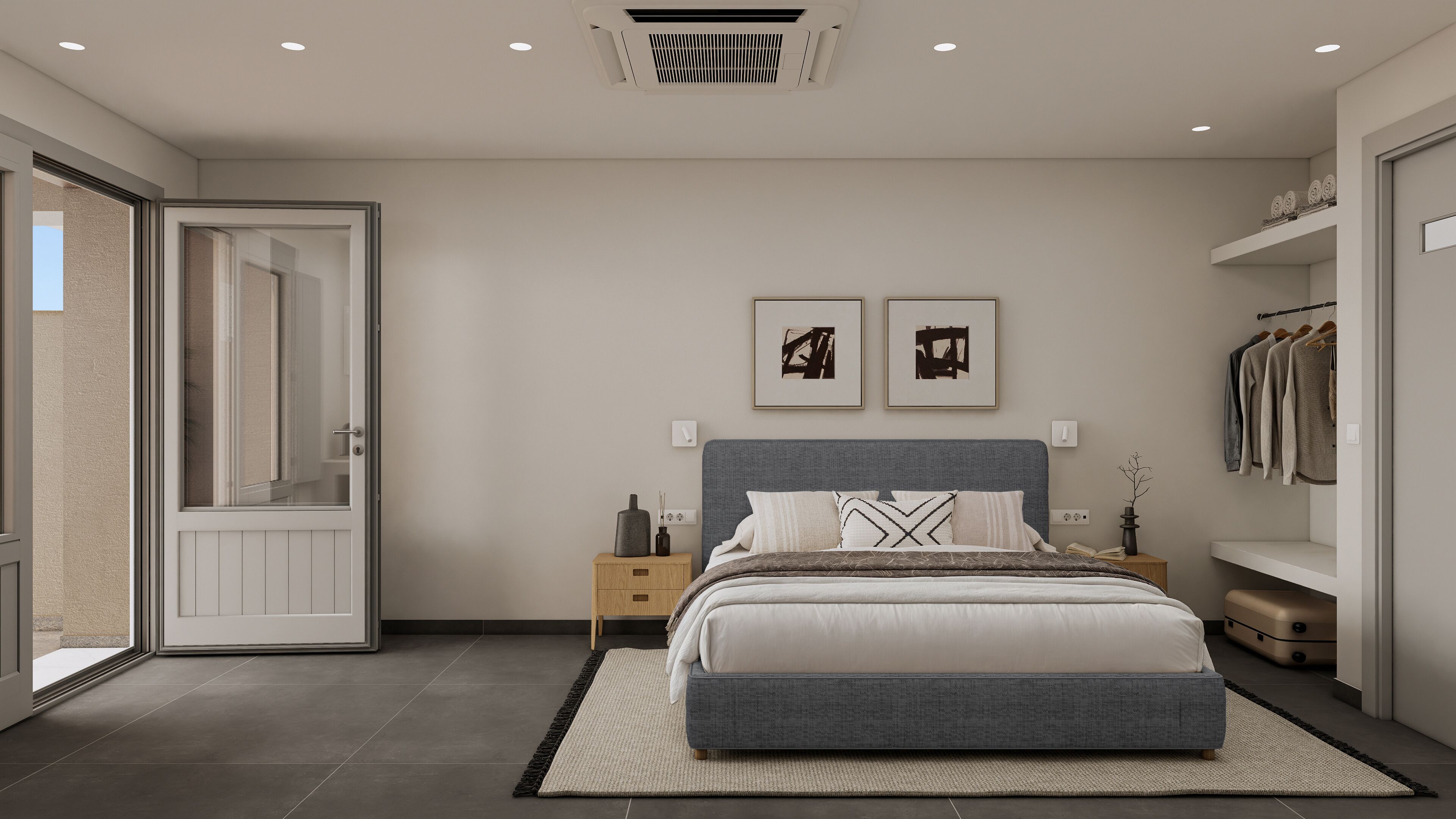 Aegean Comfort | Peti besi dalam bilik, meja, seterika/papan seterika, Wi-fi percuma 