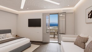 Honeymoon Bliss Suite with Private Balcony | Peti besi dalam bilik, meja, seterika/papan seterika, Wi-fi percuma 