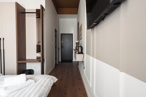 Kahden hengen deluxe-huone, kaupunkinäköala | Oleskelualue