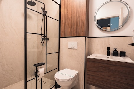 Double Room, City View | Bathroom. BOUL ROSU RESIDENCE free parking