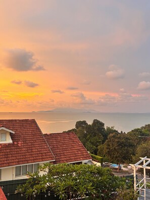 Habitación panorámica - 1 cama matrimonial o 2 individuales, vista al mar | Vista desde la habitación
