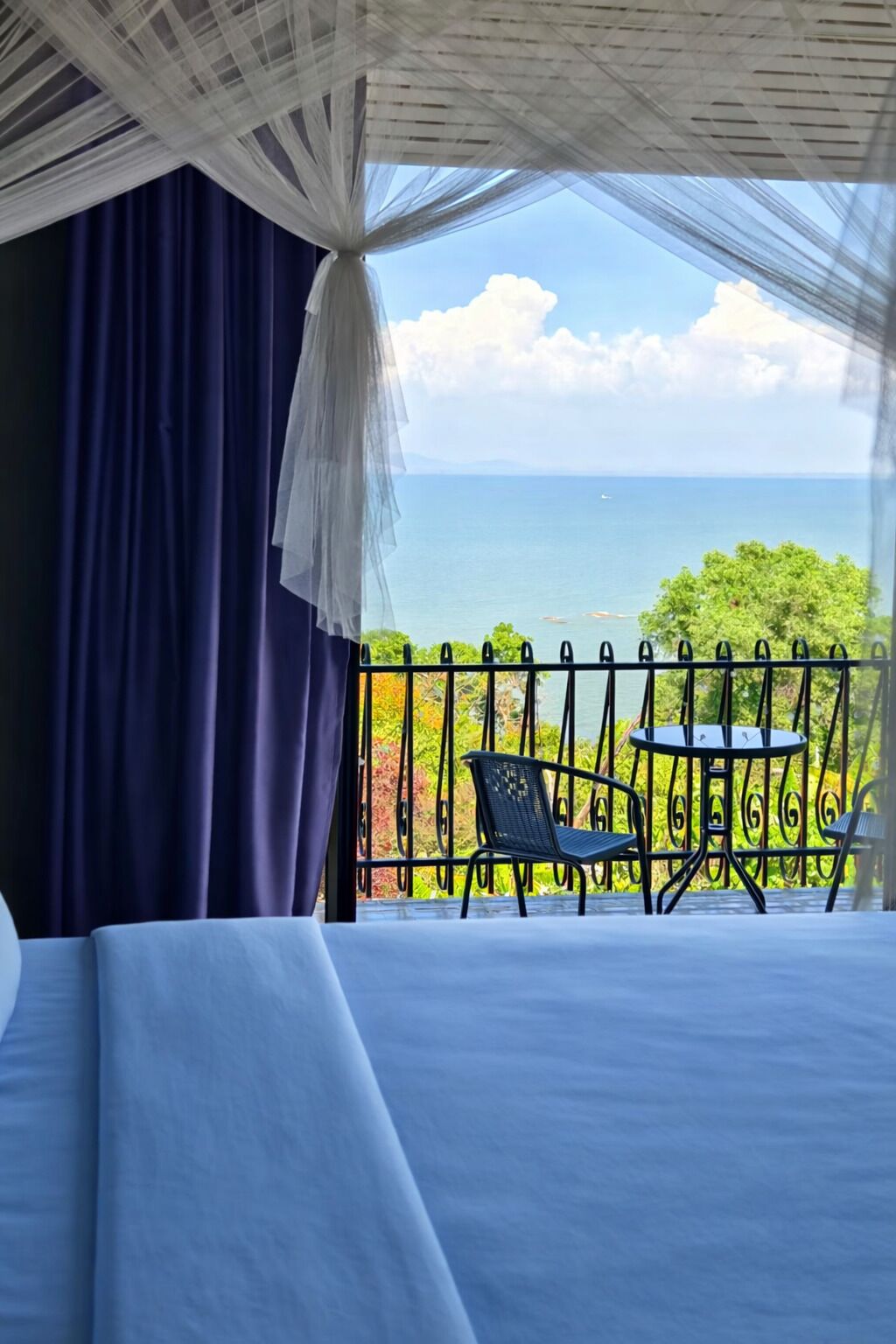 Chambre Panoramique, balcon, vue océan