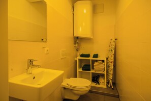 Hair dryer, towels, soap, toilet paper - Haus Spiegel - Holiday apartment Oriental (Lindau (Bodensee))