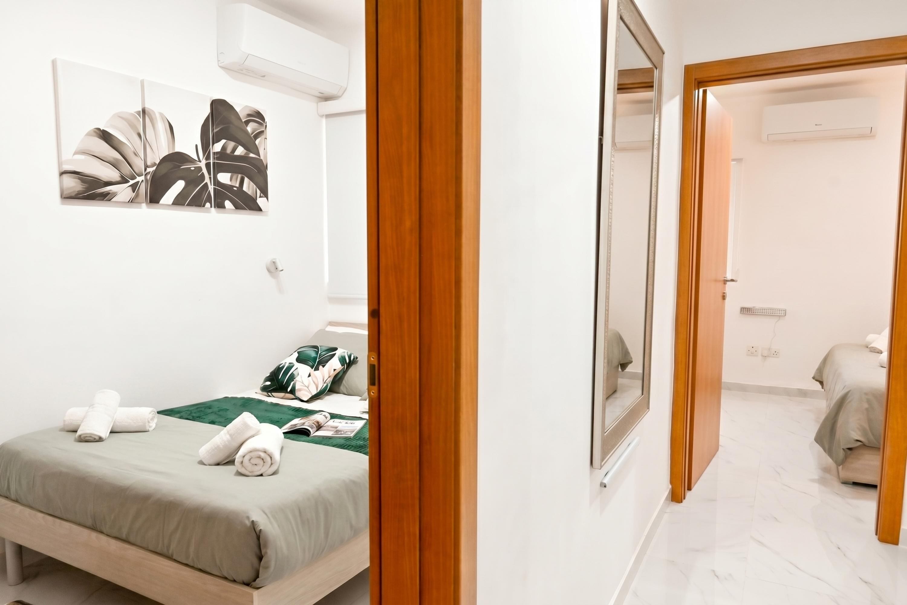Apartamento família, 2 quartos, micro-ondas (Cosy 2bdr Apart In Bugibba Square) | Parte interna