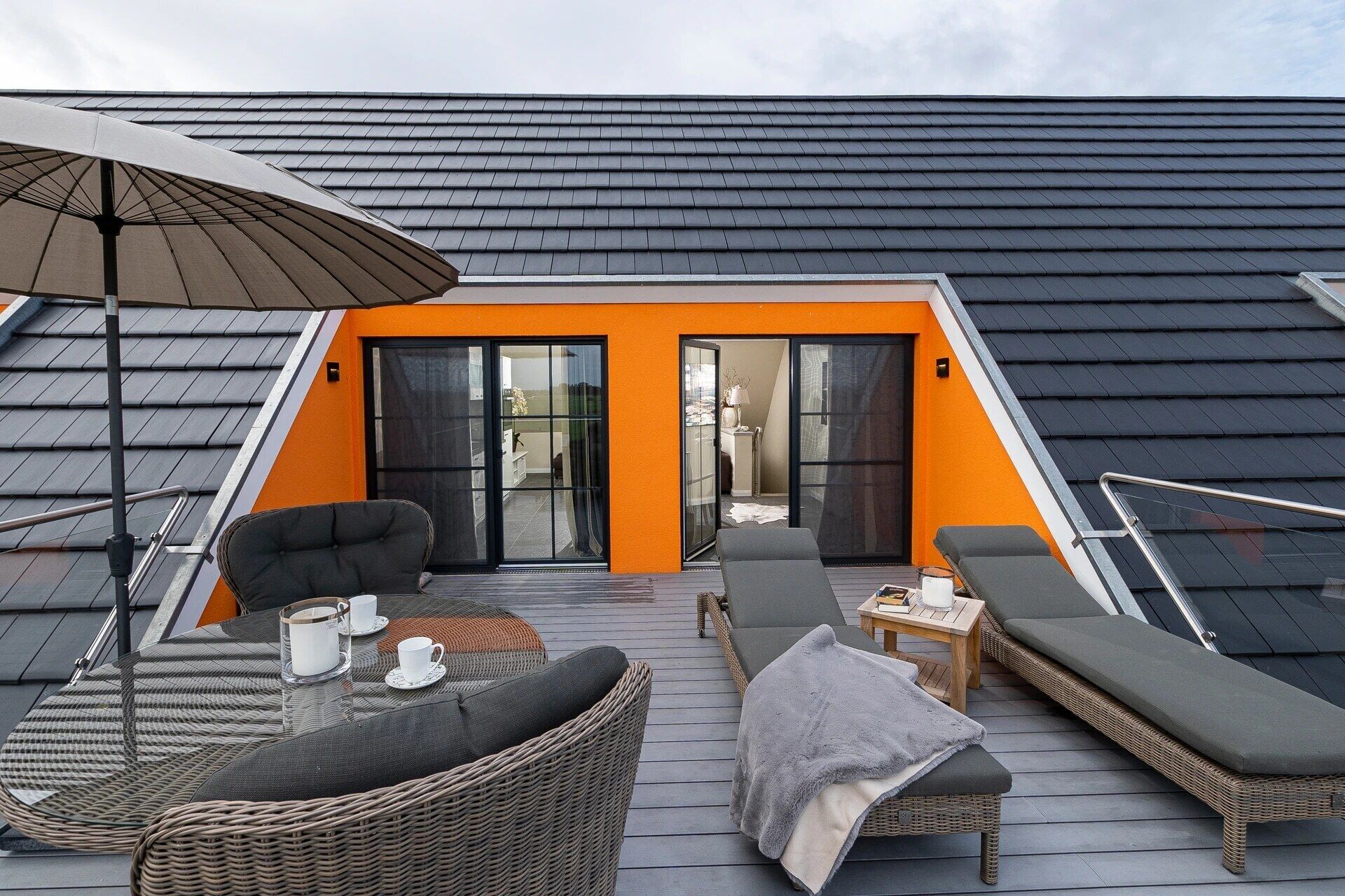 Family Apartment, Balcony, Sea View | Outdoor dining