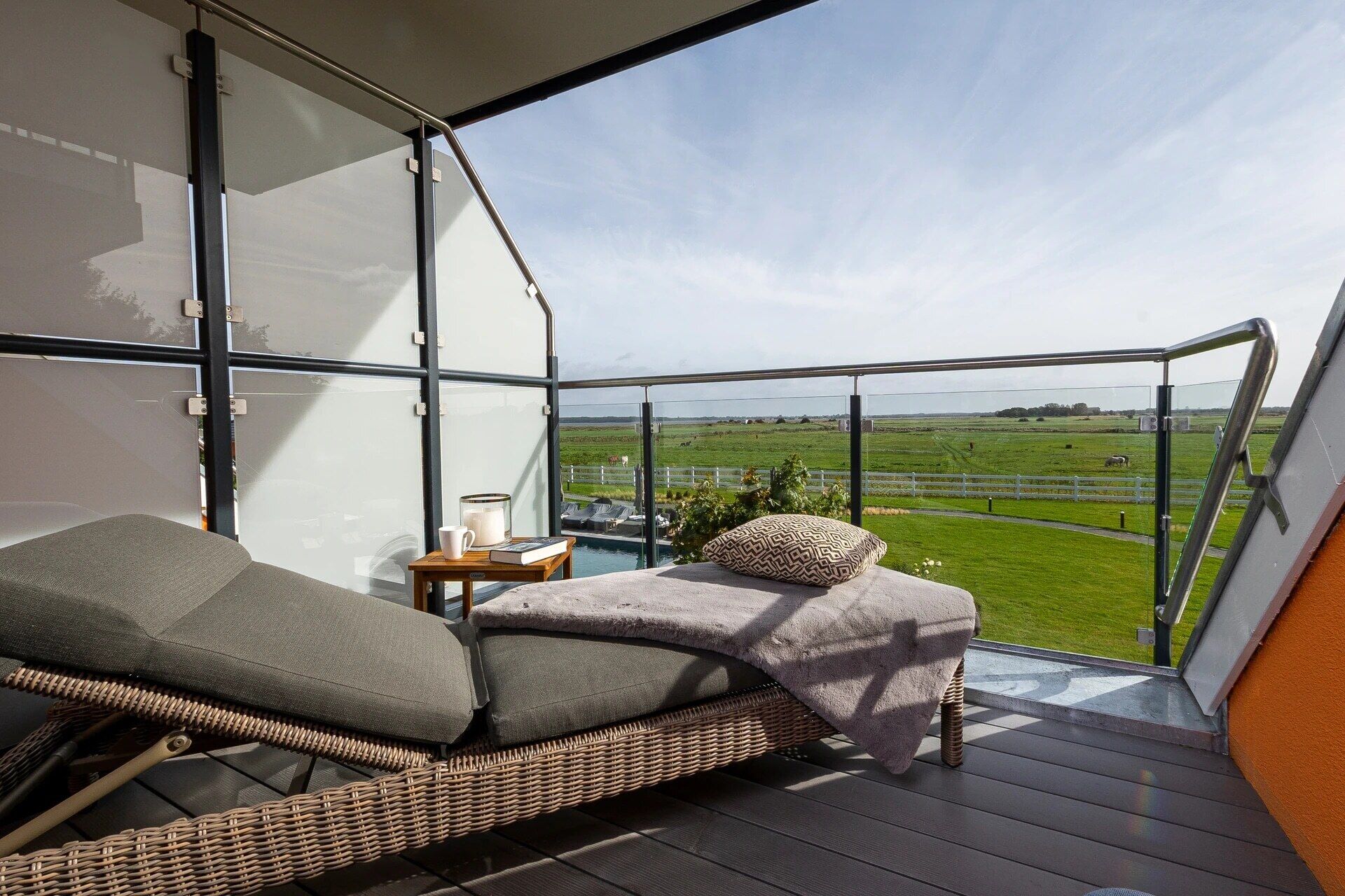 Deluxe Apartment, Balcony, Sea View | Terrace/patio