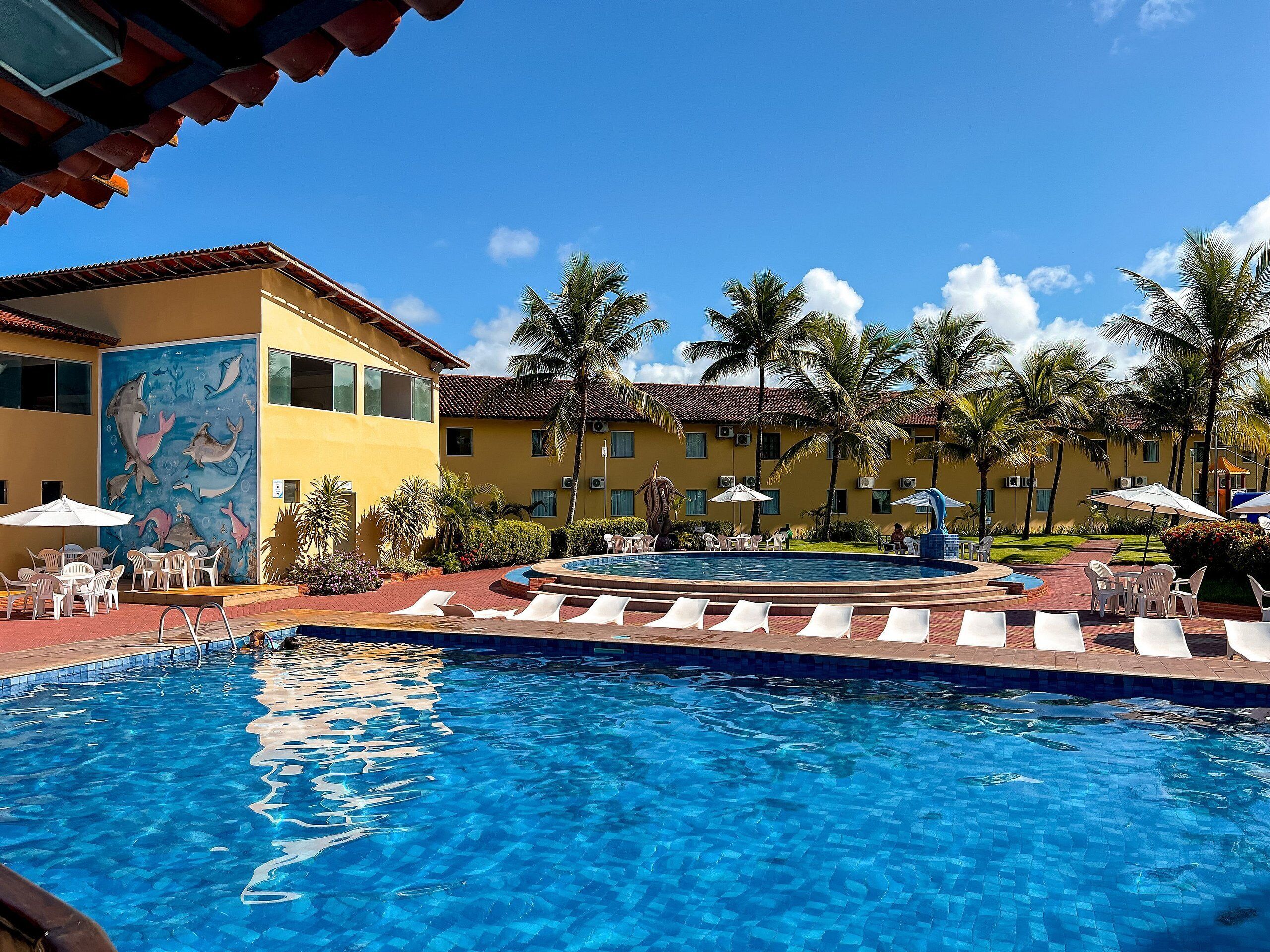 3 outdoor pools