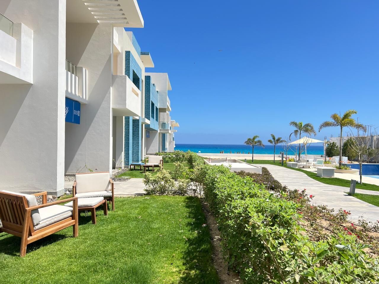 Chalet, 2 Bedrooms, Sea View | Property grounds