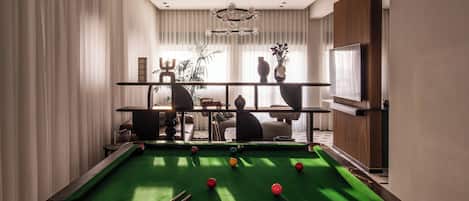 The Entrepreneur - 2 Bedrooms, Balcony, Sea View | Living area | 65-inch flat-screen TV with premium channels