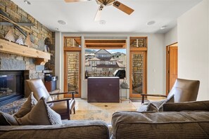 TV, fireplace, DVD player - Mountain Village Gem | Ski-In/Out + Steam Shower (Mountain Village)