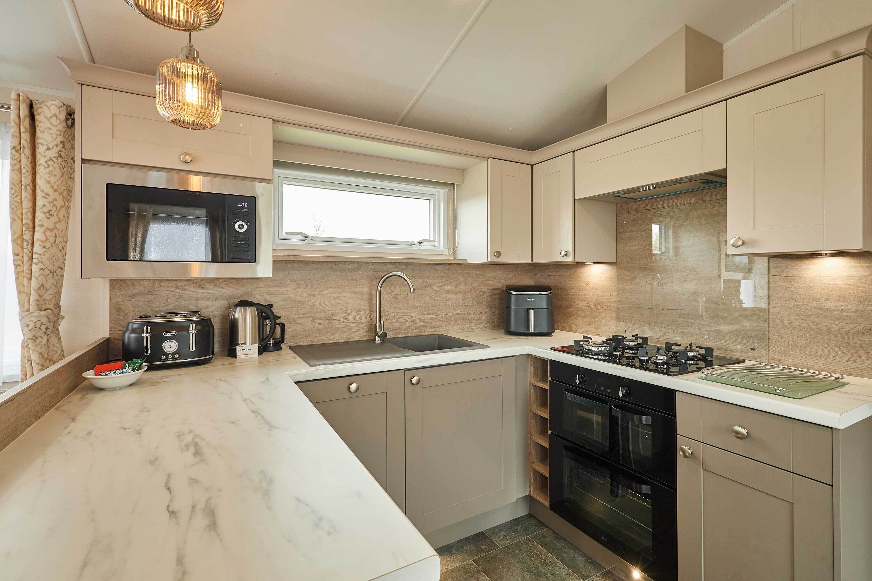 Microwave, oven, dishwasher, electric kettle