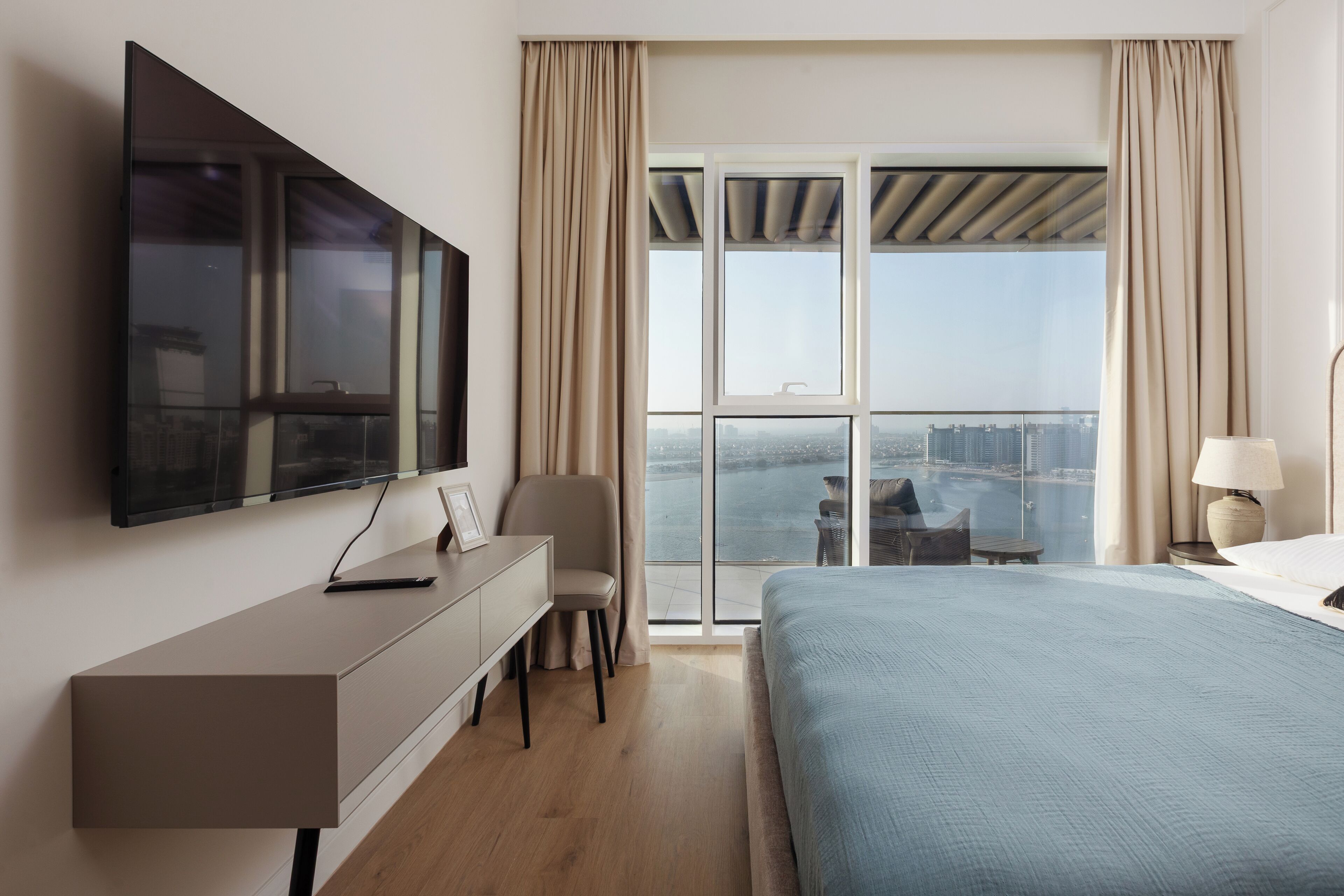 Appartement, balcon, vue mer