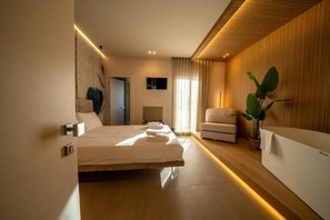 Doppia Deluxe, balcone, vista città