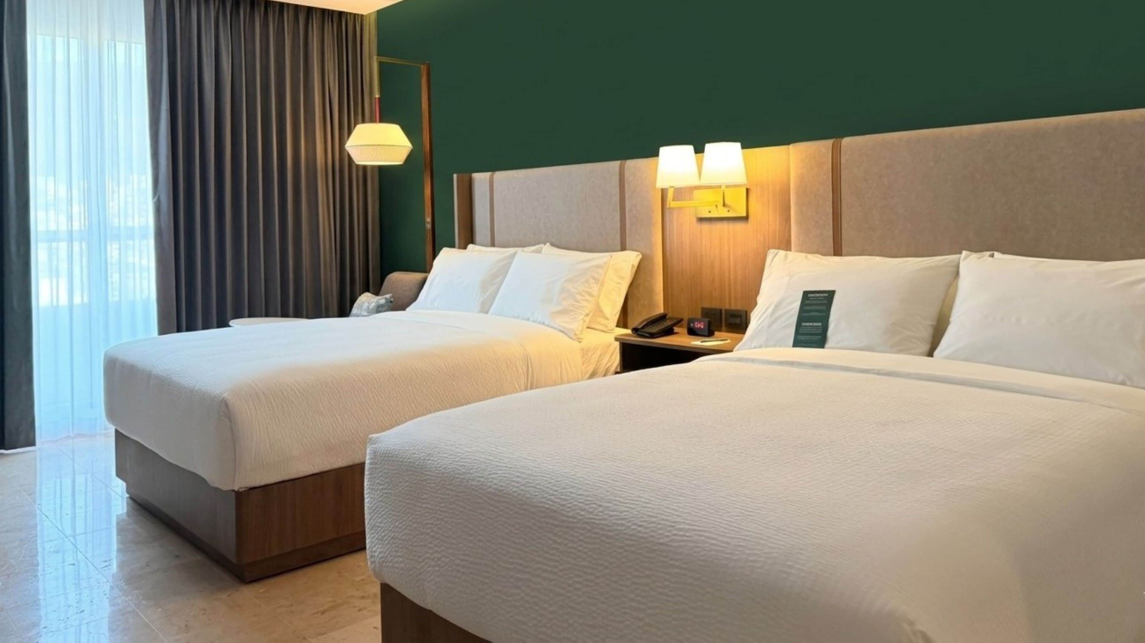 Standard Room, 2 Queen Beds, Balcony, City View (Top Floor)