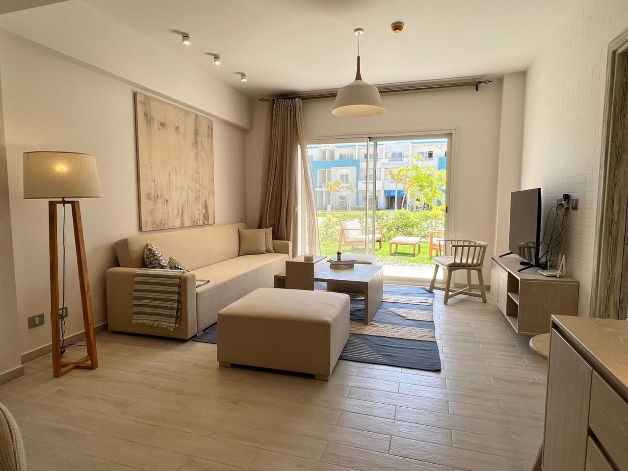 Chalet, 2 Bedrooms, Sea View | Living area