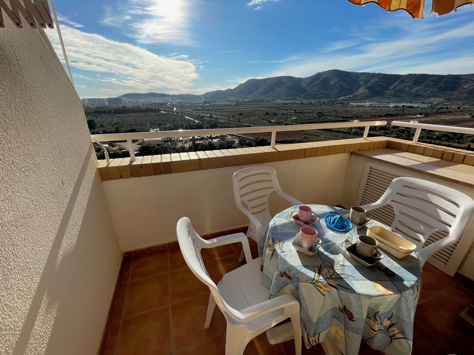 Appartement, 2 slaapkamers, terras, uitzicht op zwembad | Balkon
