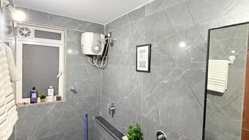 Hair dryer, soap