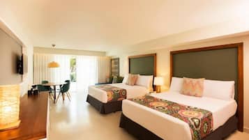 Deluxe tweepersoonskamer, balkon, uitzicht op tuin