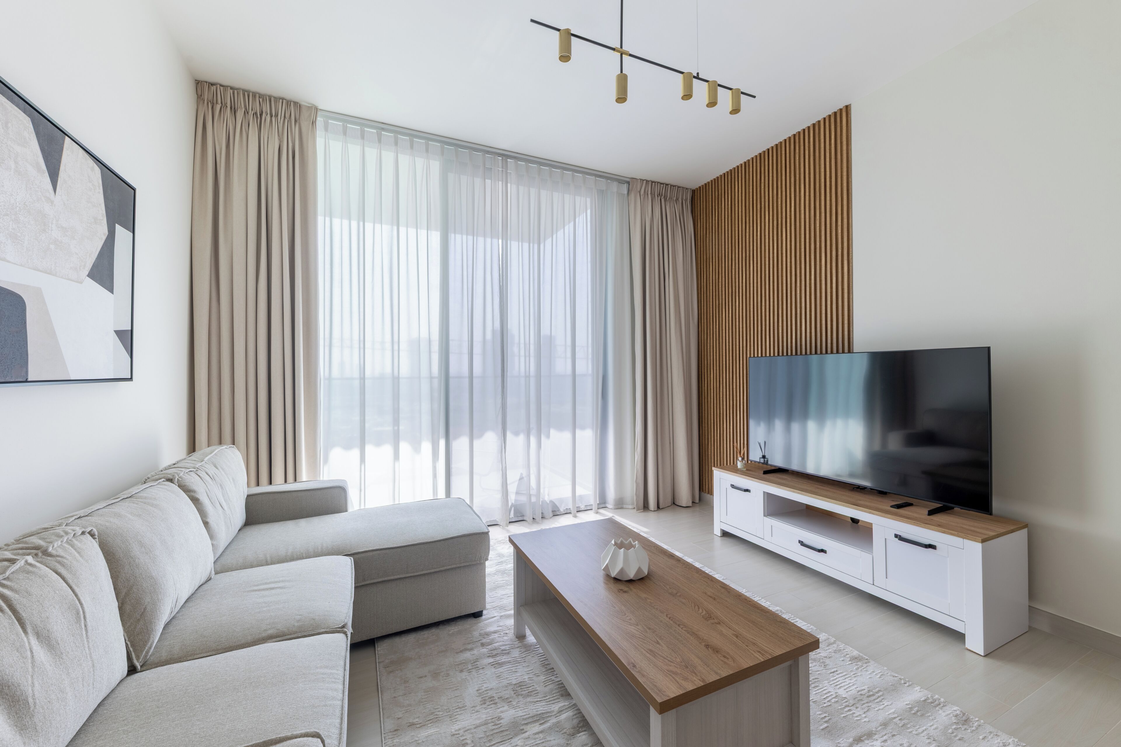 Apartment, Balcony, City View | Living area